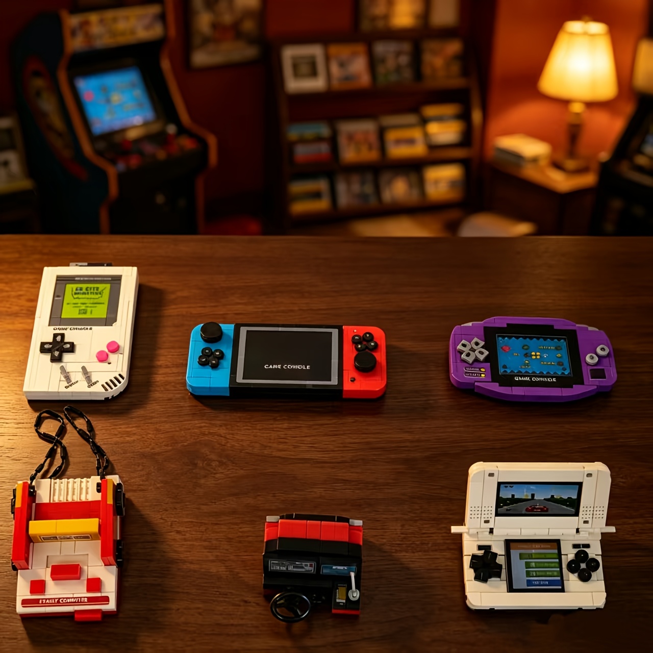 Classic Retro Game Machine Model, Assembly Puzzle